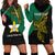 Custom Papua New Guinea Enga Province Hoodie Dress PNG Birds Of Paradise Polynesian Arty Style LT03 - Polynesian Pride