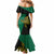 Custom Papua New Guinea Enga Province Mermaid Dress PNG Birds Of Paradise Polynesian Arty Style LT03 - Polynesian Pride