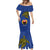 Custom Papua New Guinea Gulf Province Mermaid Dress PNG Birds Of Paradise Polynesian Arty Style LT03 - Polynesian Pride