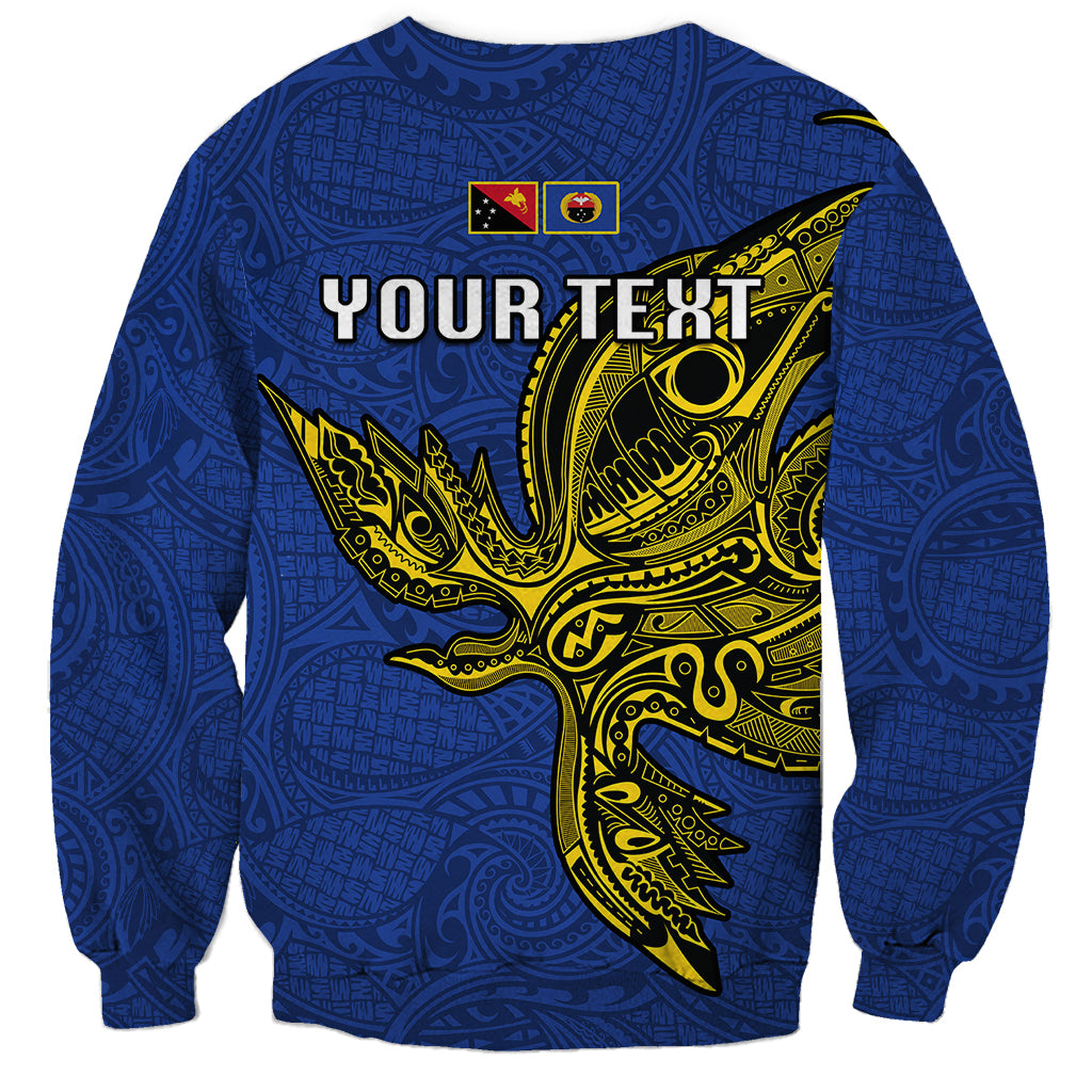 Custom Papua New Guinea Gulf Province Sweatshirt PNG Birds Of Paradise Polynesian Arty Style LT03 - Polynesian Pride