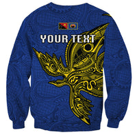 Custom Papua New Guinea Gulf Province Sweatshirt PNG Birds Of Paradise Polynesian Arty Style LT03 - Polynesian Pride