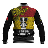 Papua New Guinea Madang Province Baseball Jacket PNG Birds Of Paradise Polynesian Arty Style LT03 - Polynesian Pride