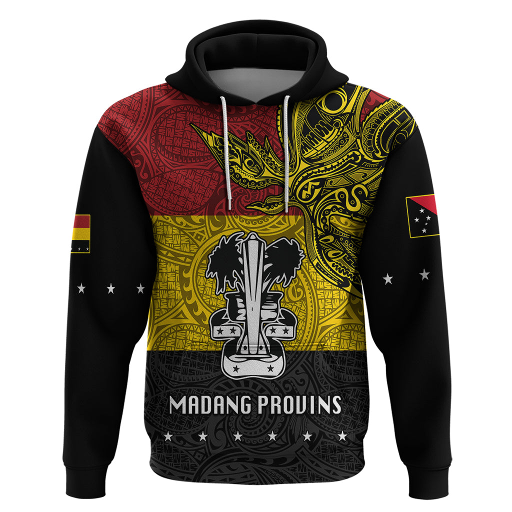 Custom Papua New Guinea Madang Province Hoodie PNG Birds Of Paradise Polynesian Arty Style LT03 Pullover Hoodie Yellow - Polynesian Pride