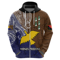Papua New Guinea Manus Province Hoodie PNG Birds Of Paradise Polynesian Arty Style LT03 - Polynesian Pride