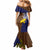 Papua New Guinea Manus Province Mermaid Dress PNG Birds Of Paradise Polynesian Arty Style LT03 - Polynesian Pride