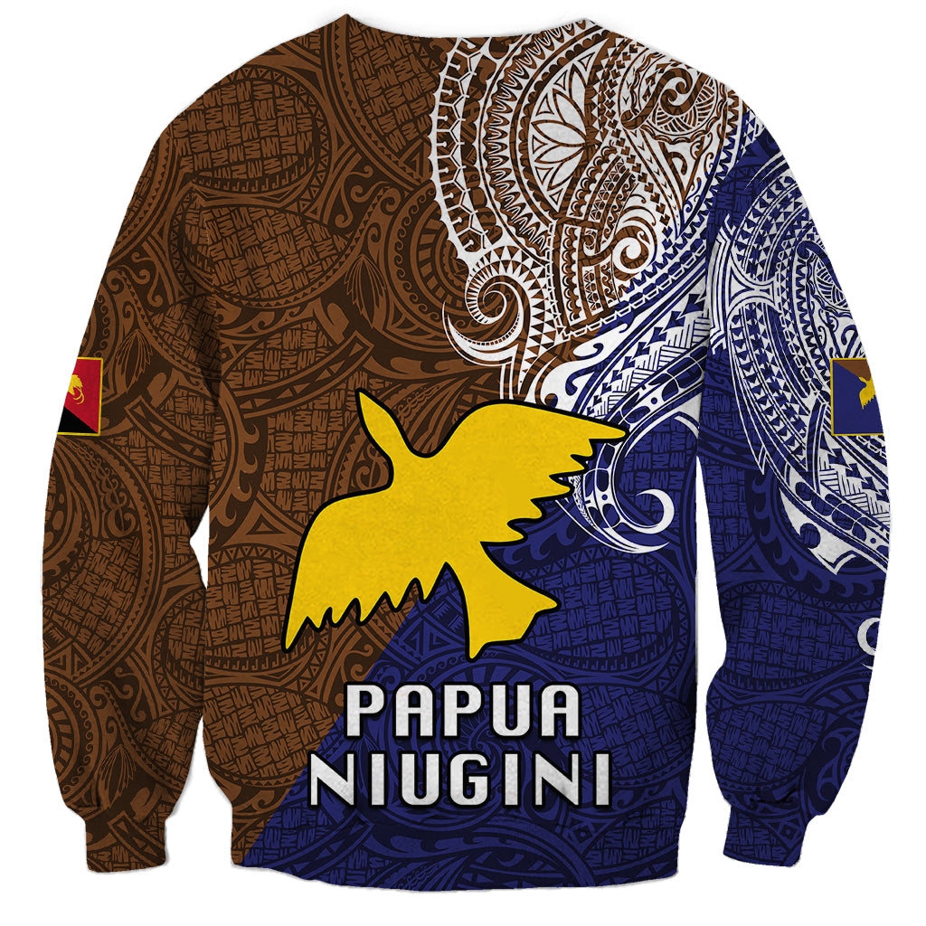 Papua New Guinea Manus Province Sweatshirt PNG Birds Of Paradise Polynesian Arty Style LT03 - Polynesian Pride