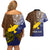 Custom Papua New Guinea Manus Province Couples Matching Off Shoulder Short Dress and Hawaiian Shirt PNG Birds Of Paradise Polynesian Arty Style LT03 - Polynesian Pride