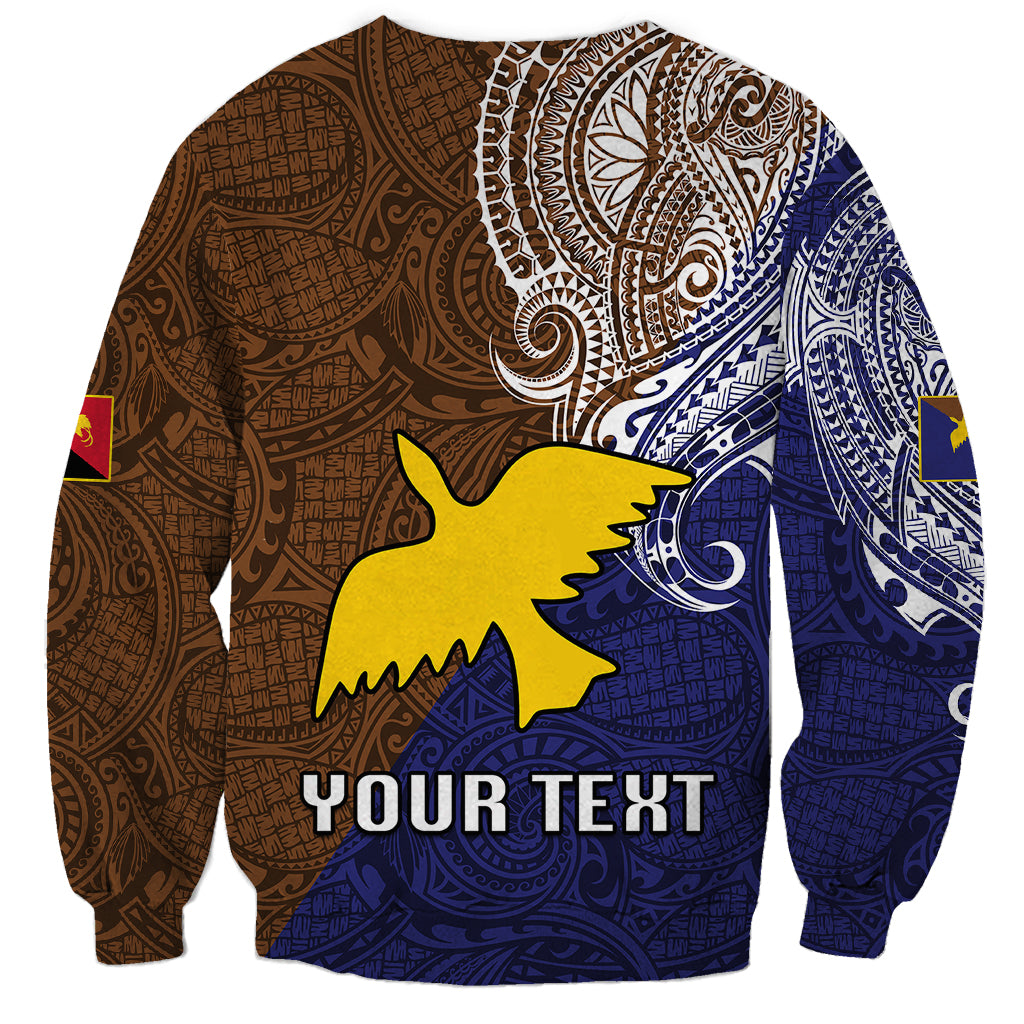 Custom Papua New Guinea Manus Province Sweatshirt PNG Birds Of Paradise Polynesian Arty Style LT03 - Polynesian Pride