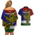 Custom Papua New Guinea Milne Bay Province Couples Matching Off Shoulder Short Dress and Hawaiian Shirt PNG Birds Of Paradise Polynesian Arty Style LT03 - Polynesian Pride