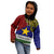 Custom Papua New Guinea Milne Bay Province Kid Hoodie PNG Birds Of Paradise Polynesian Arty Style LT03 - Polynesian Pride