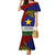 Custom Papua New Guinea Milne Bay Province Mermaid Dress PNG Birds Of Paradise Polynesian Arty Style LT03 Women Blue - Polynesian Pride