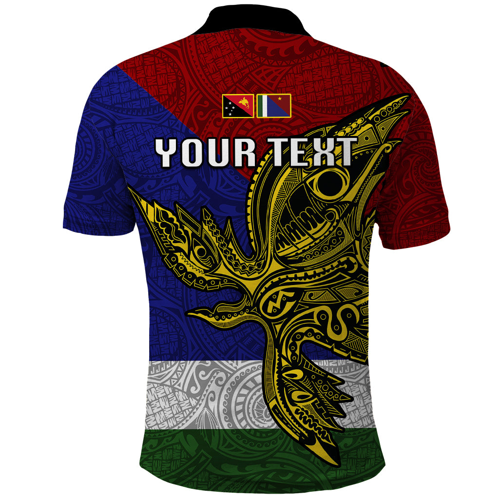Custom Papua New Guinea Milne Bay Province Polo Shirt PNG Birds Of Paradise Polynesian Arty Style LT03 - Polynesian Pride