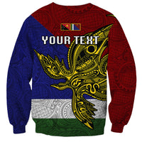 Custom Papua New Guinea Milne Bay Province Sweatshirt PNG Birds Of Paradise Polynesian Arty Style LT03 - Polynesian Pride