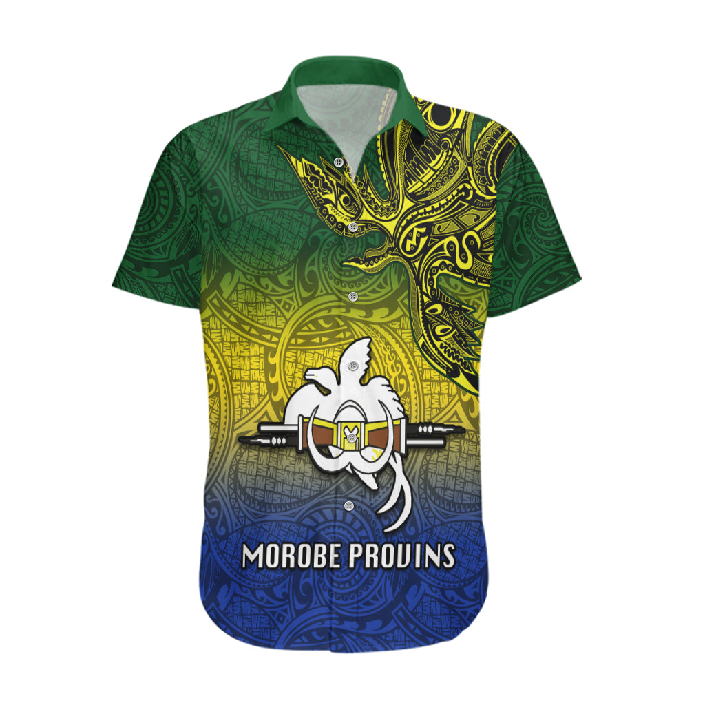 Papua New Guinea Morobe Province Hawaiian Shirt PNG Birds Of Paradise Polynesian Arty Style LT03 Yellow - Polynesian Pride