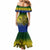 Papua New Guinea Morobe Province Mermaid Dress PNG Birds Of Paradise Polynesian Arty Style LT03 - Polynesian Pride