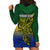 Custom Papua New Guinea Morobe Province Hoodie Dress PNG Birds Of Paradise Polynesian Arty Style LT03 - Polynesian Pride