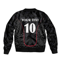 Custom New Zealand Rugby Bomber Jacket Maori All Black Championship 2024 and Silver Fern LT03 - Polynesian Pride