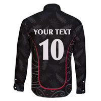 Custom New Zealand Rugby Family Matching Off The Shoulder Long Sleeve Dress and Hawaiian Shirt Maori All Black Championship 2024 and Silver Fern LT03 - Polynesian Pride