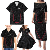 Custom New Zealand Rugby Family Matching Puletasi and Hawaiian Shirt Maori All Black Championship 2024 and Silver Fern LT03 - Polynesian Pride