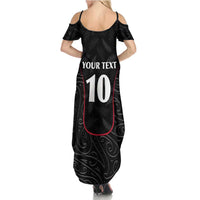 Custom New Zealand Rugby Family Matching Summer Maxi Dress and Hawaiian Shirt Maori All Black Championship 2024 and Silver Fern LT03 - Polynesian Pride
