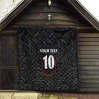 Custom New Zealand Rugby Quilt Maori All Black Championship 2024 and Silver Fern LT03 - Polynesian Pride