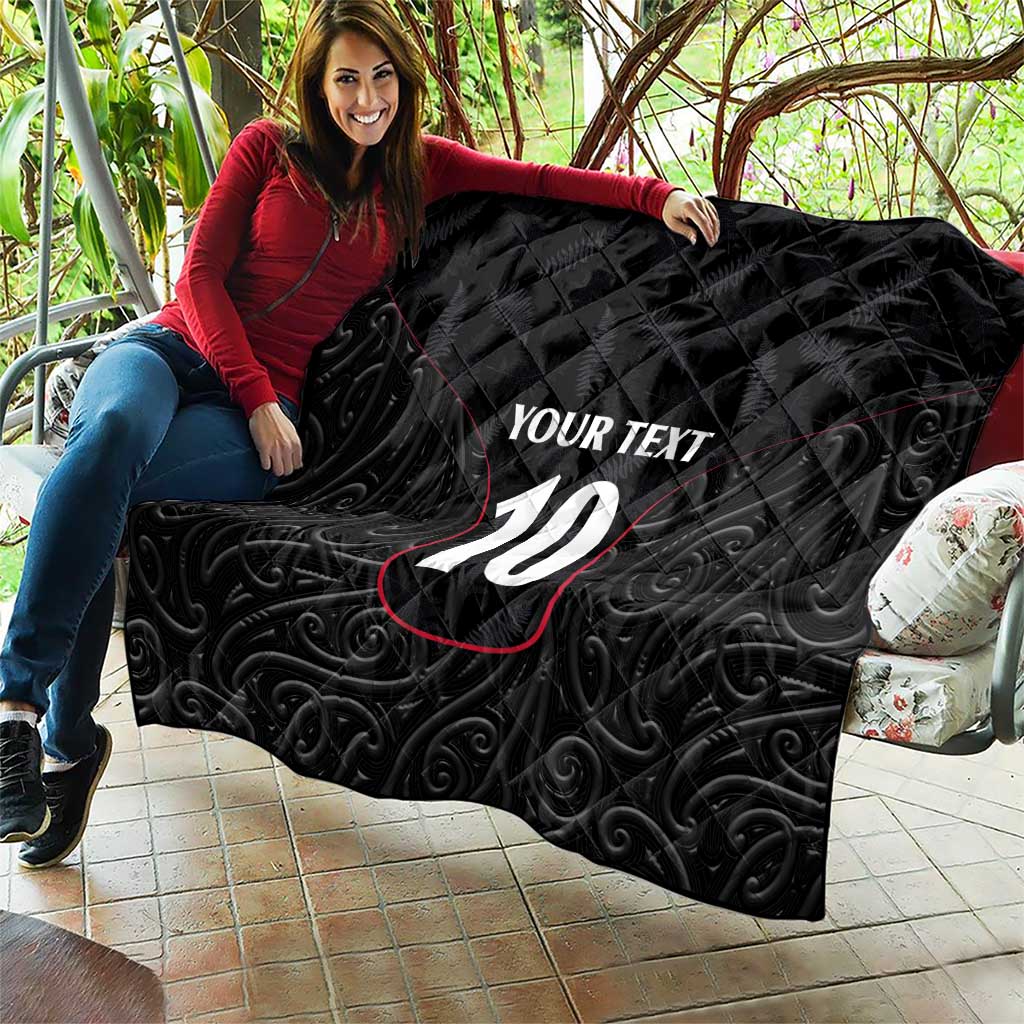 Custom New Zealand Rugby Quilt Maori All Black Championship 2024 and Silver Fern LT03 - Polynesian Pride