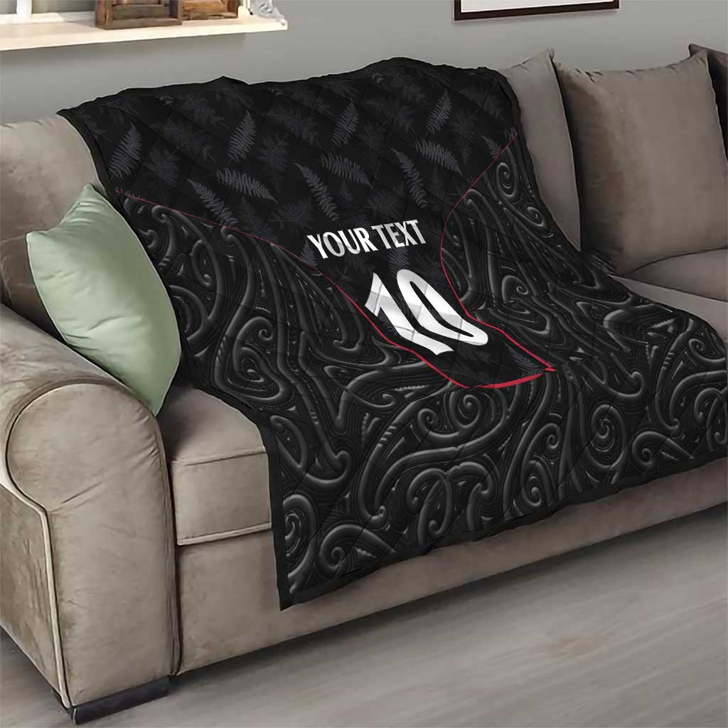 Custom New Zealand Rugby Quilt Maori All Black Championship 2024 and Silver Fern LT03 - Polynesian Pride