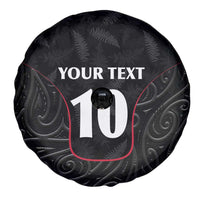 Custom New Zealand Rugby Spare Tire Cover Maori All Black Championship 2024 and Silver Fern