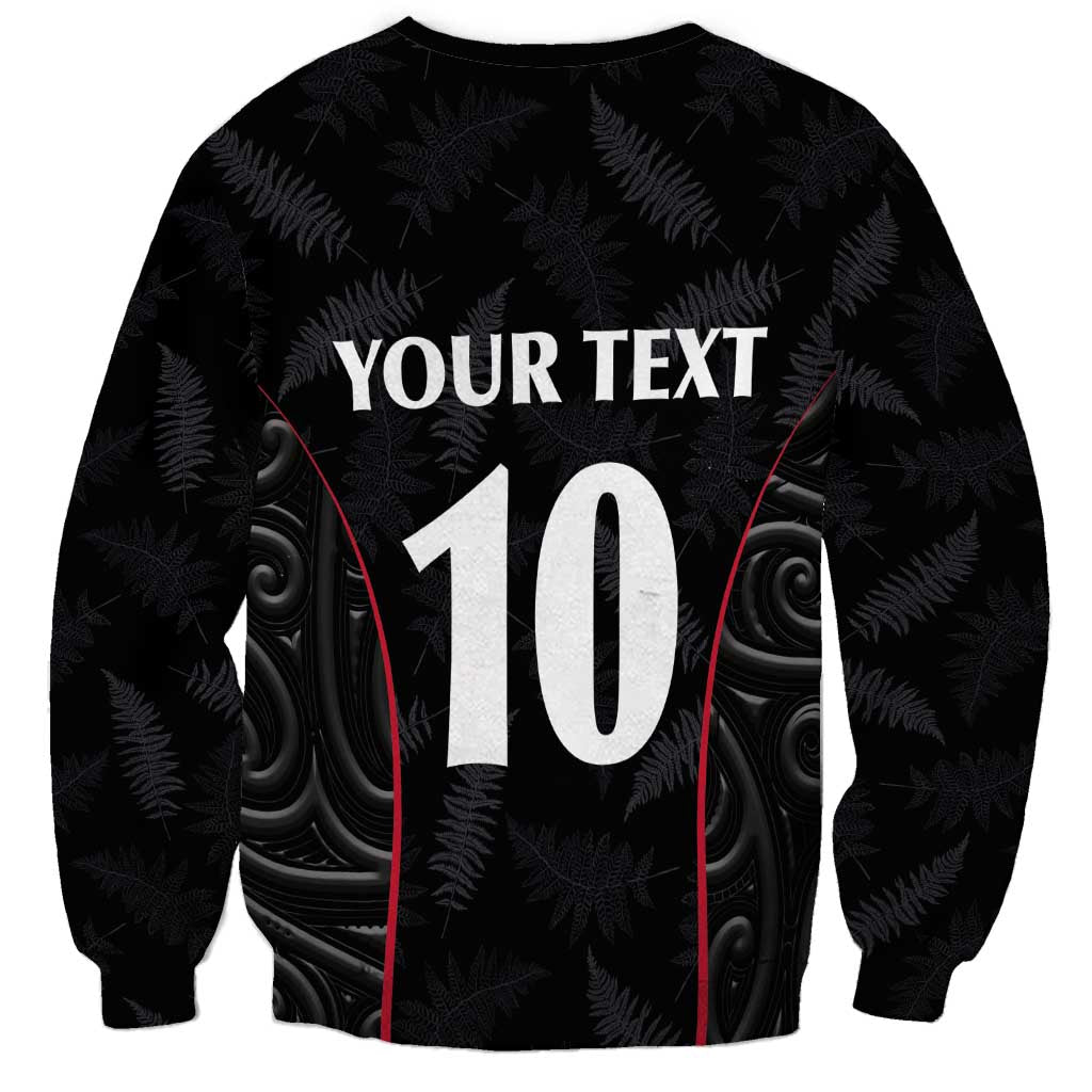 Custom New Zealand Rugby Sweatshirt Maori All Black Championship 2024 and Silver Fern LT03 - Polynesian Pride