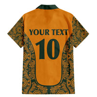 Custom Australia Rugby Championship 2024 Family Matching Mermaid Dress and Hawaiian Shirt Aboriginal Art Tattoo Pattern LT03 - Polynesian Pride