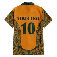 Custom Australia Rugby Championship 2024 Family Matching Puletasi and Hawaiian Shirt Aboriginal Art Tattoo Pattern LT03 - Polynesian Pride