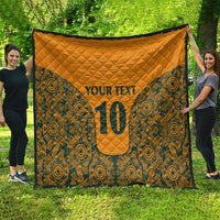Custom Australia Rugby Championship 2024 Quilt Aboriginal Art Tattoo Pattern LT03 - Polynesian Pride