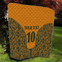 Custom Australia Rugby Championship 2024 Quilt Aboriginal Art Tattoo Pattern LT03 - Polynesian Pride