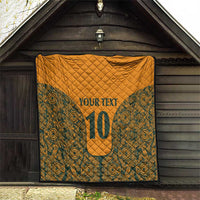Custom Australia Rugby Championship 2024 Quilt Aboriginal Art Tattoo Pattern LT03 - Polynesian Pride