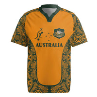 Custom Australia Rugby Championship 2024 Rugby Jersey Aboriginal Art Tattoo Pattern