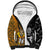 Custom New Zealand and Australia Rugby Championship 2024 Sherpa Hoodie Maori Warrior and Kangaroo Mascot with Fern Aboriginal