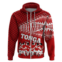 Tonga Rugby Hoodie Sipi Tau Dance Ngatu Pattern LT03 - Polynesian Pride