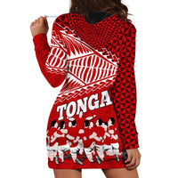 Tonga Rugby Hoodie Dress Sipi Tau Dance Ngatu Pattern LT03 - Polynesian Pride