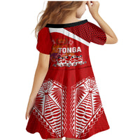 Tonga Rugby Family Matching Mermaid Dress and Hawaiian Shirt Sipi Tau Dance Coat of Arms Ngatu Pattern LT03 - Polynesian Pride