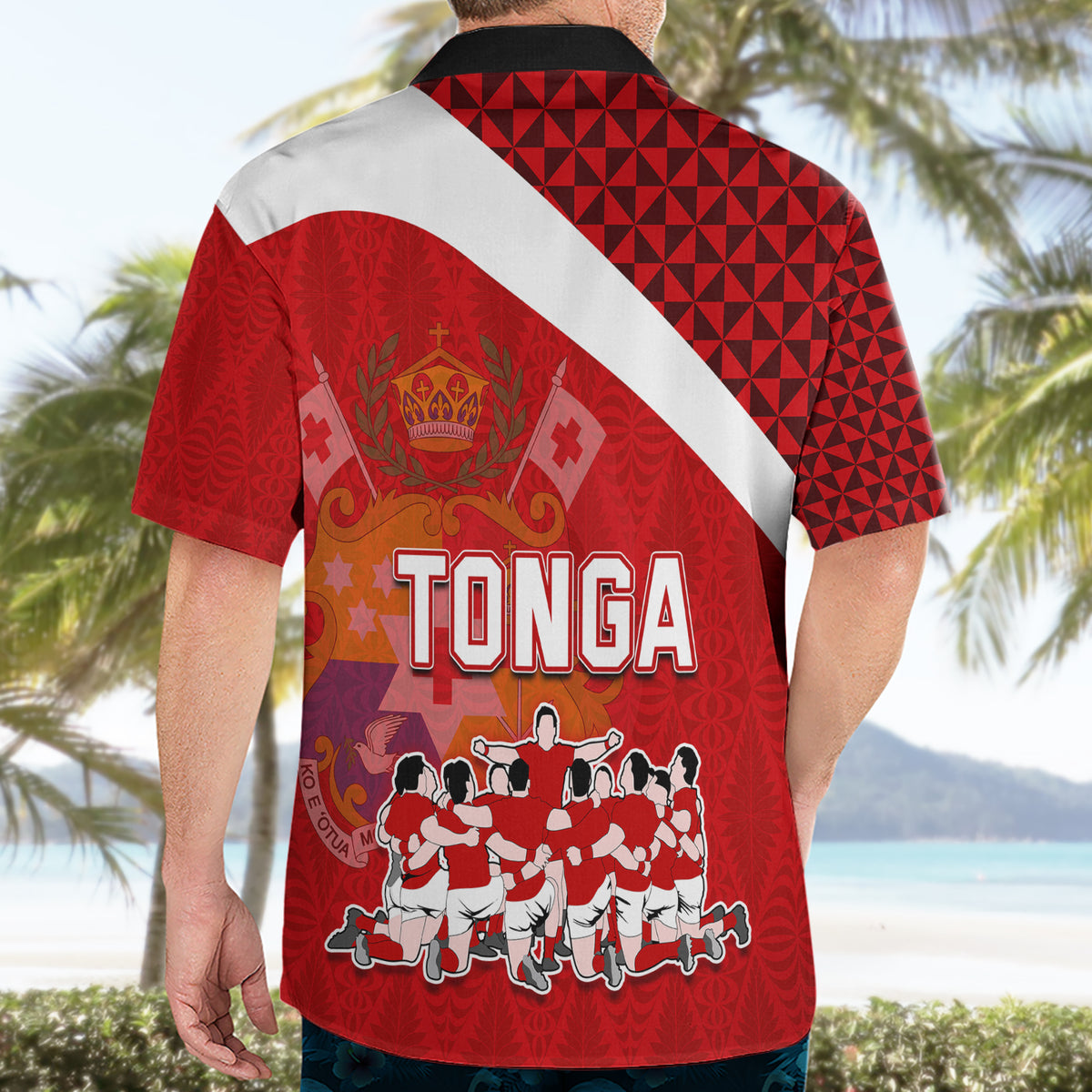 tonga-rugby-hawaiian-shirt-sipi-tau-dance-coat-of-arms-ngatu-pattern