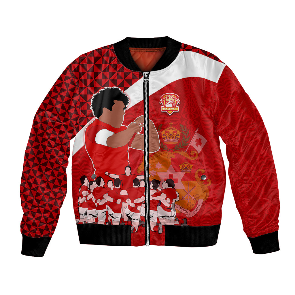 personalised-tonga-rugby-bomber-jacket-sipi-tau-dance-coat-of-arms-ngatu-pattern