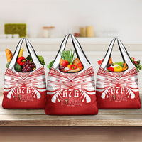 Tonga Rugby Grocery Bag Sipi Tau - Six Seven Six to the World LT03 3-pack One Size Red - Polynesian Pride