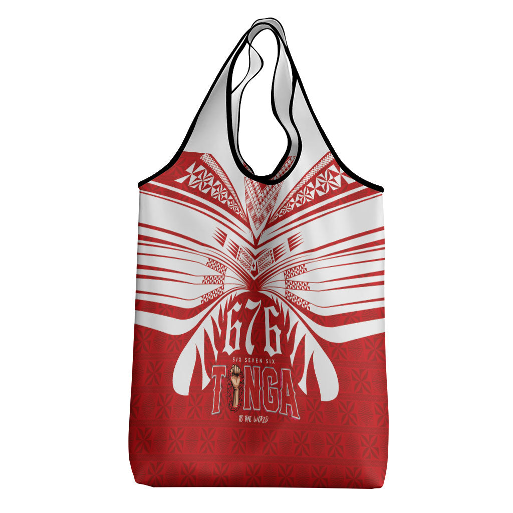 Tonga Rugby Grocery Bag Sipi Tau - Six Seven Six to the World LT03 - Polynesian Pride