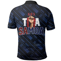 Toa Samoa Rugby Polo Shirt Siva Tau - Samoan Warriors Pacific Pattern LT03 - Polynesian Pride