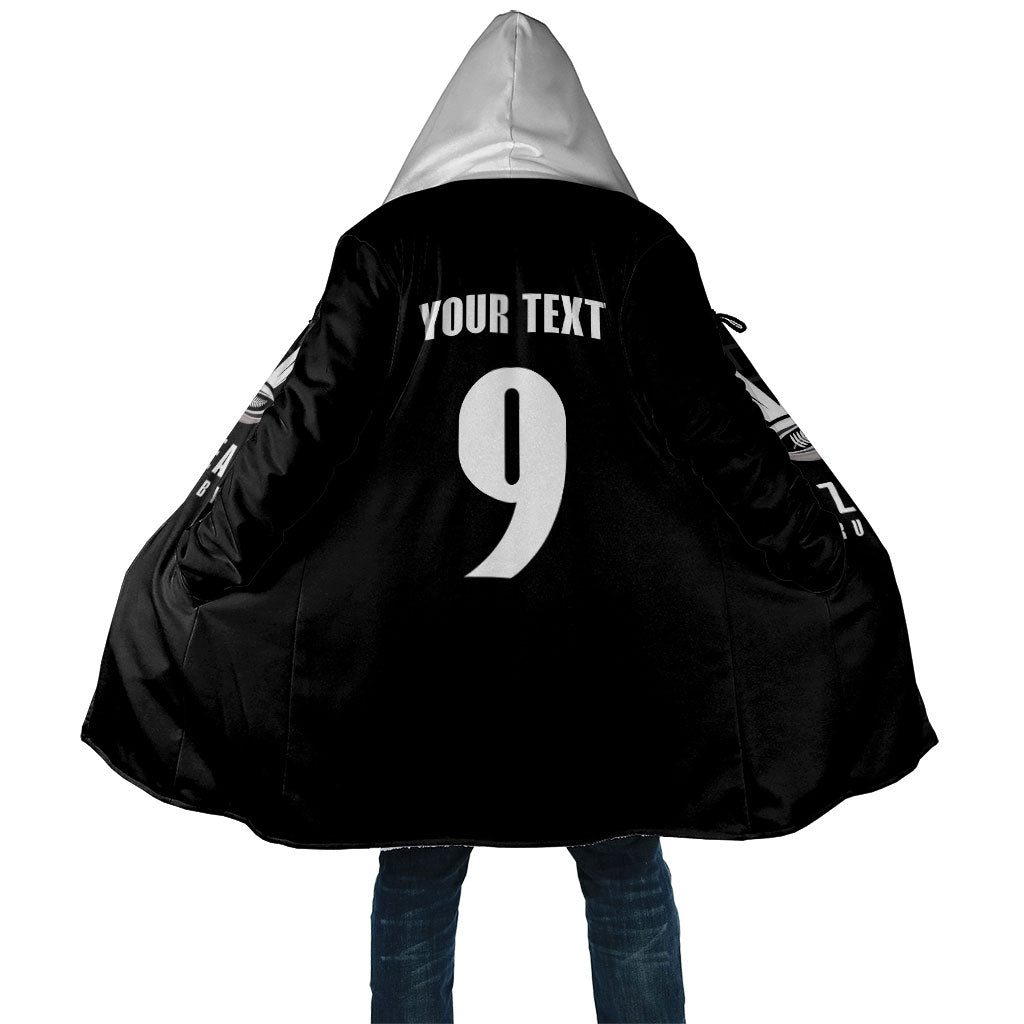 New Zealand Maori Rugby Custom Cloak Aotearoa Tribal Motif Retro Concept LT03 Unisex Black - Polynesian Pride