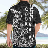 Cook Islands Va'a Polynesian Art Tattoo Hawaiian Shirt Black Color LT03 - Polynesian Pride