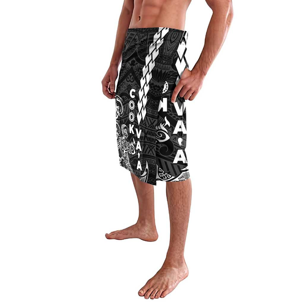 Cook Islands Vaa Polynesian Art Tattoo Lavalava Black Color