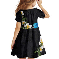 Hawaiian Plumeria and Turtle Family Matching Long Sleeve Bodycon Dress and Hawaiian Shirt with Polynesian Tribal Art Pattern Vintage Vibes LT03 - Polynesian Pride