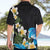 Hawaiian Plumeria and Turtle Hawaiian Shirt with Polynesian Tribal Art Pattern Vintage Vibes