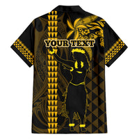 Custom Hawaii Family Matching Puletasi Dress and Hawaiian Shirt Ukelele and Hula Girl Mix Kakau Pattern LT03 - Polynesian Pride
